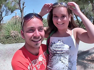 German Teen Seduce to Porn Casting at Holiday