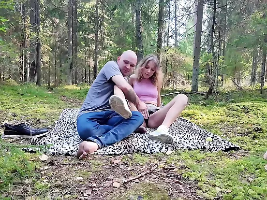 Barefoot teen with small tits gets fucked in the ass