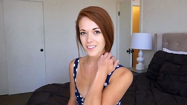 Hot Young Petite Little Redhead TeenвЂ™s First Porn POV