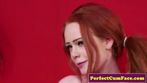 An attractive English redhead, a true professional, delivers an unforgettable performance.